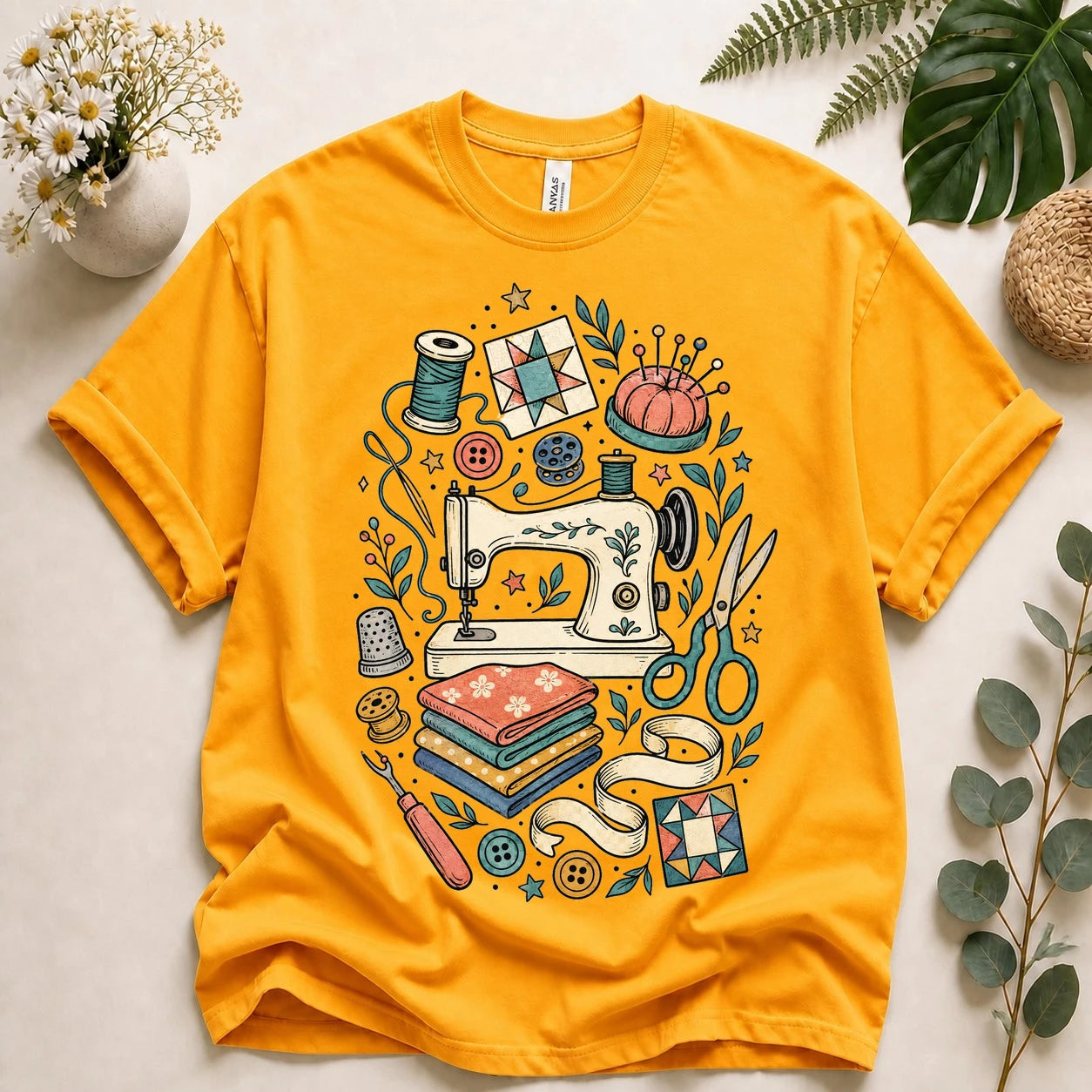 Sewing Lover Shirt – Vintage Sewing Machine T-Shirt, Quilter & Sewist Gift