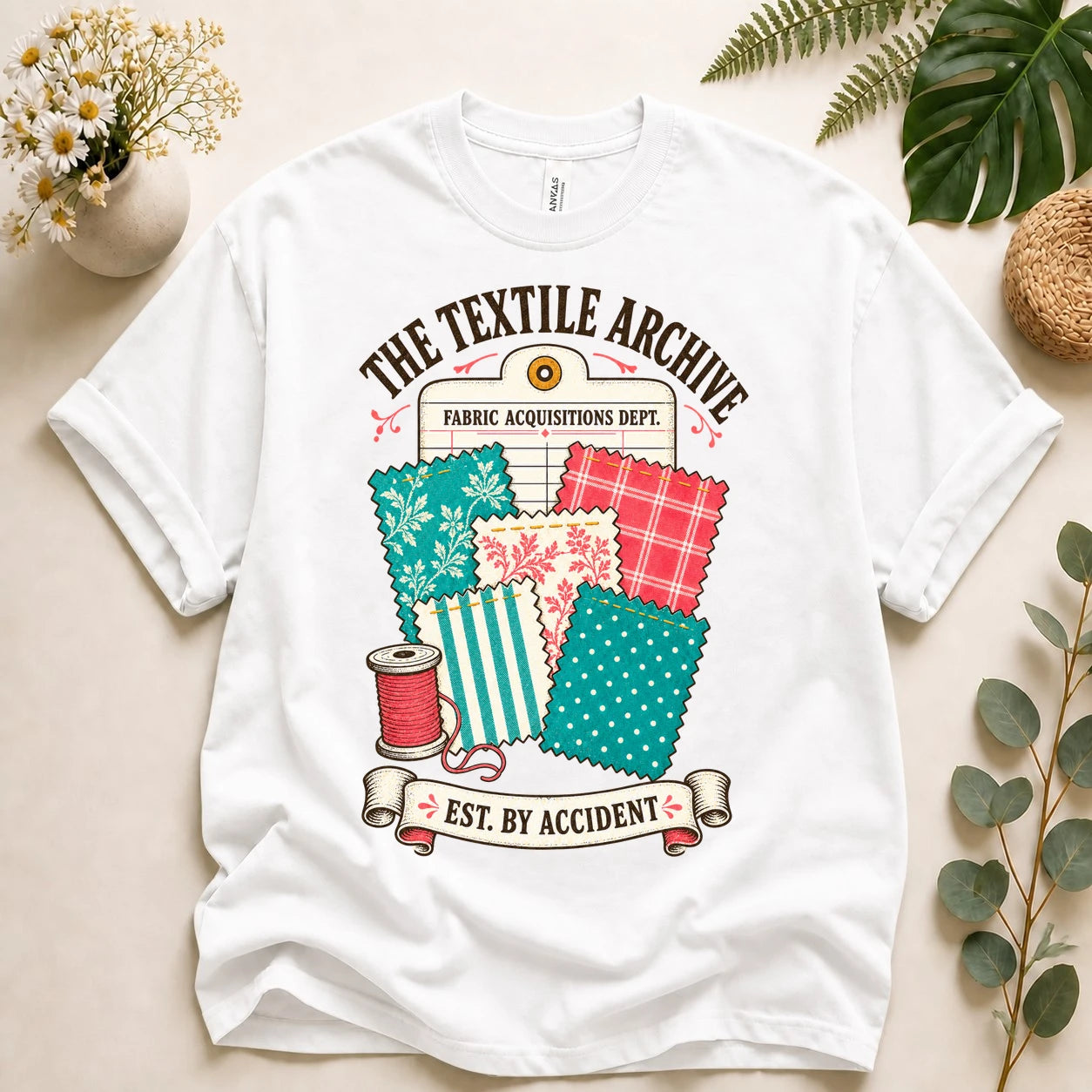 The Textile Archive Shirt – Funny Fabric Stash Quilting T-Shirt, Gift for Quilters & Sewists