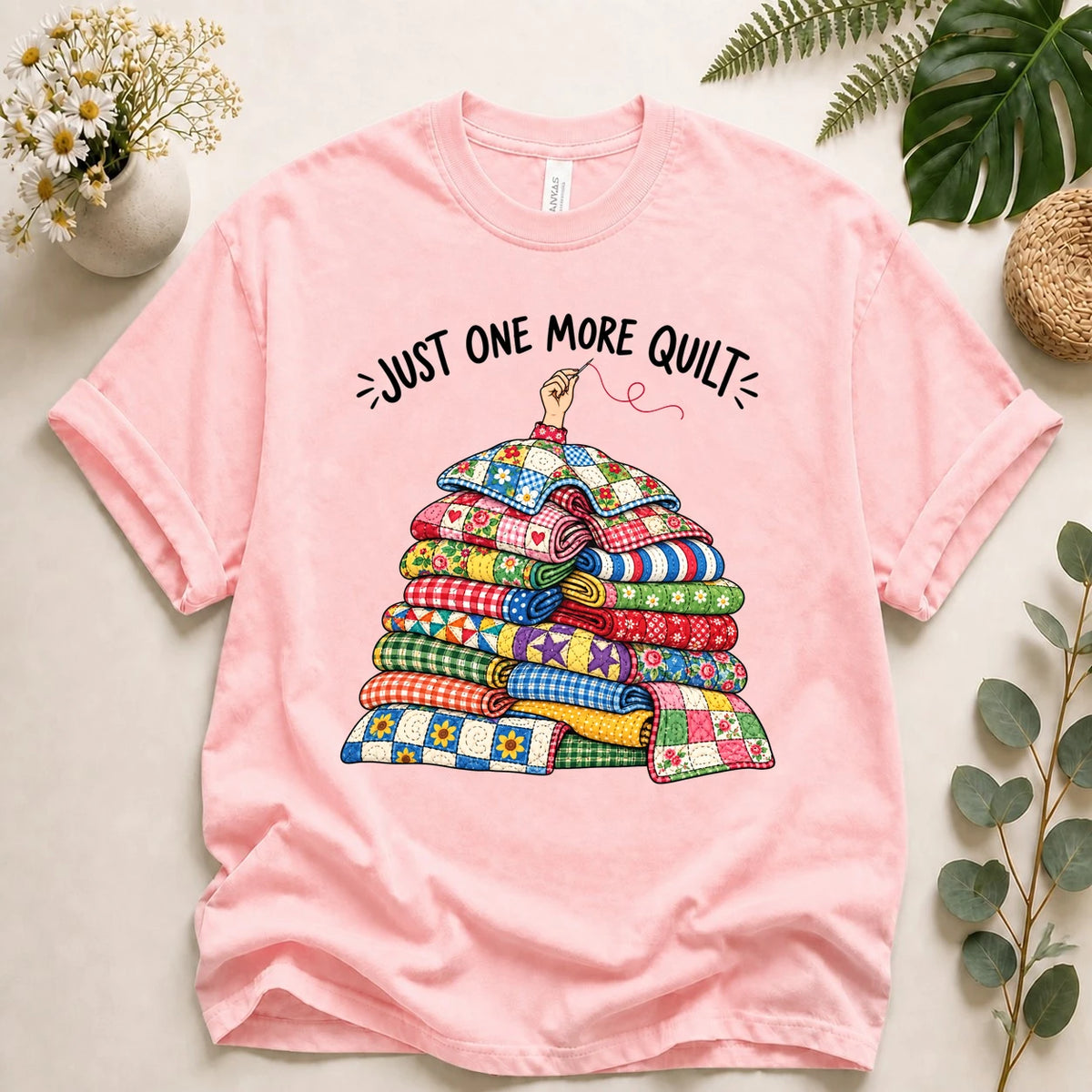 Just One More Quilt Shirt – Funny Quilting T-Shirt, Quilter Gift for Quilt Lovers
