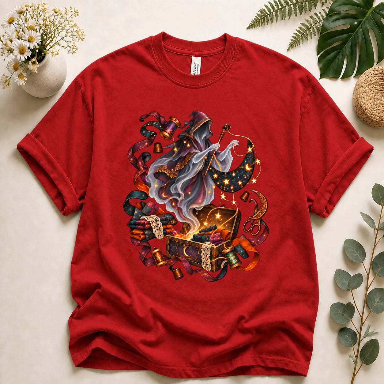 Ghost Seamstress – Celestial Sewing Lover Gift, Magical Quilter T-Shirt