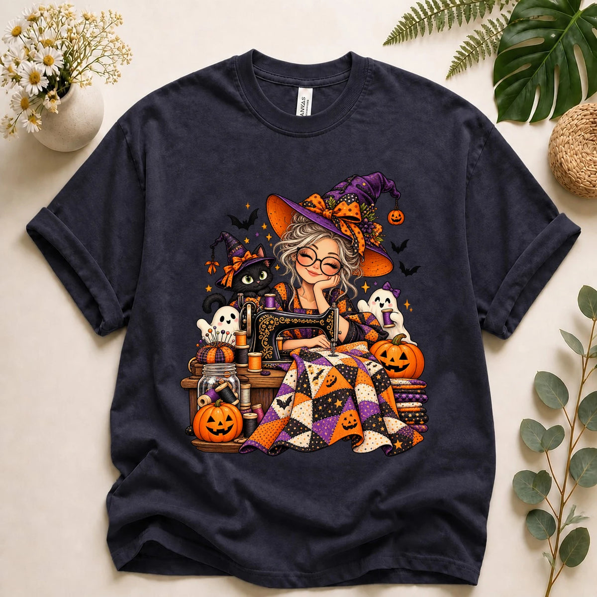Stitch Witch – Halloween Quilter Gift, Spooky Sewing T-Shirt
