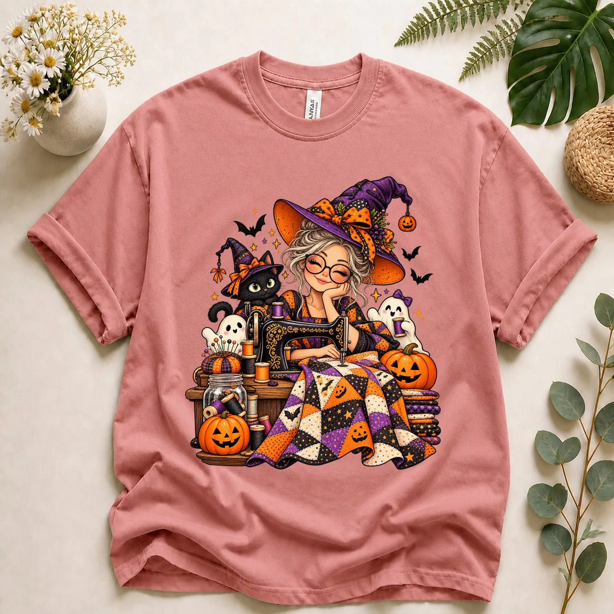 Stitch Witch – Halloween Quilter Gift, Spooky Sewing T-Shirt