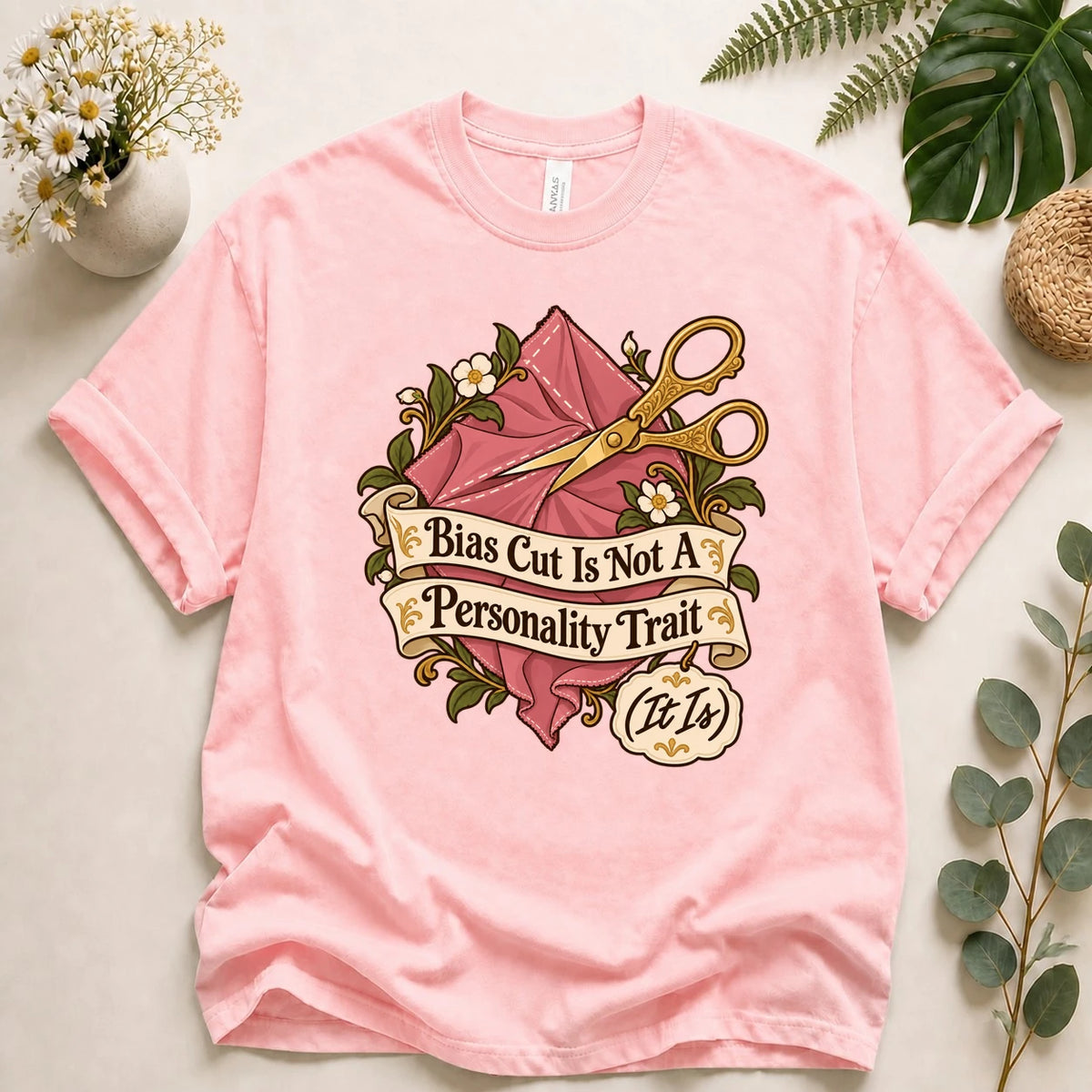 Bias Cut Is Not A Personality Trait Shirt, Funny Sewing Tee, Garment Sewist Gift, Dressmaker Humor Shirt T-Shirt