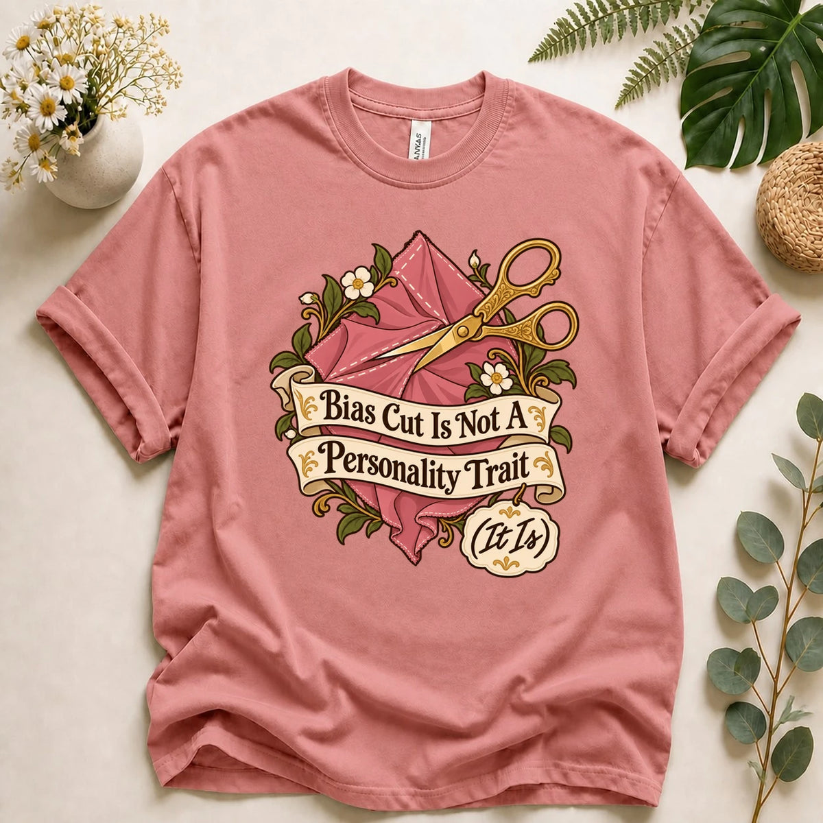 Bias Cut Is Not A Personality Trait Shirt, Funny Sewing Tee, Garment Sewist Gift, Dressmaker Humor Shirt T-Shirt