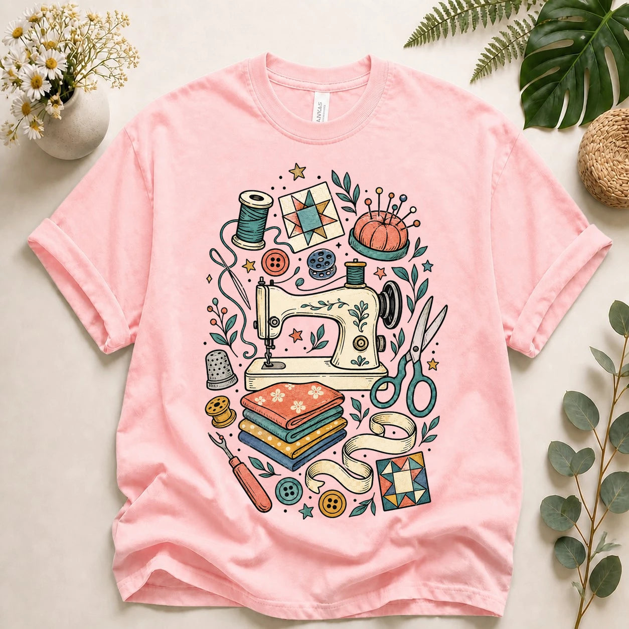 Sewing Lover Shirt – Vintage Sewing Machine T-Shirt, Quilter & Sewist Gift