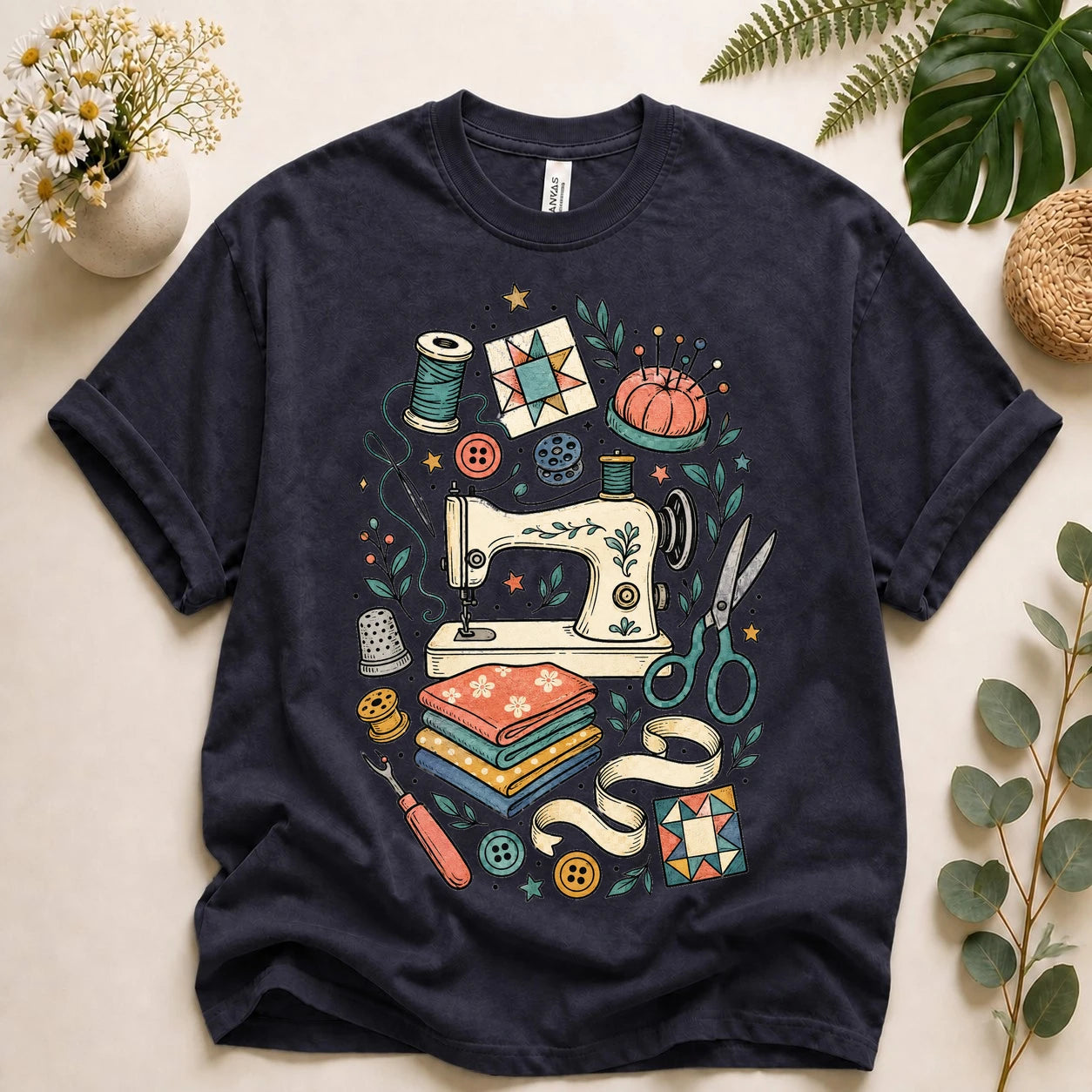 Sewing Lover Shirt – Vintage Sewing Machine T-Shirt, Quilter & Sewist Gift