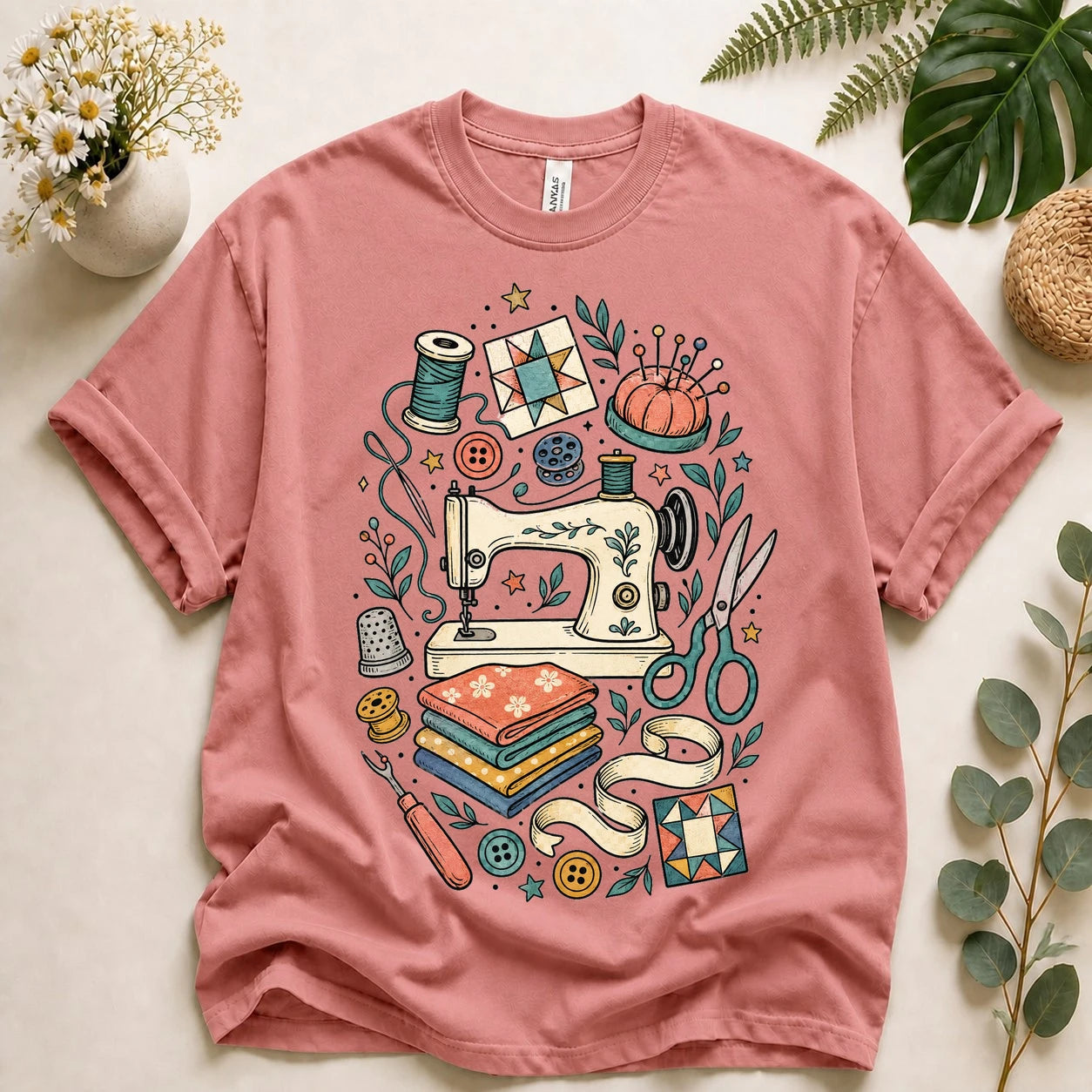 Sewing Lover Shirt – Vintage Sewing Machine T-Shirt, Quilter & Sewist Gift