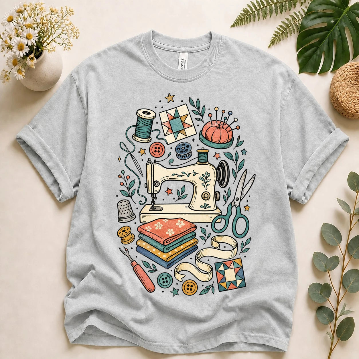 Sewing Lover Shirt – Vintage Sewing Machine T-Shirt, Quilter & Sewist Gift