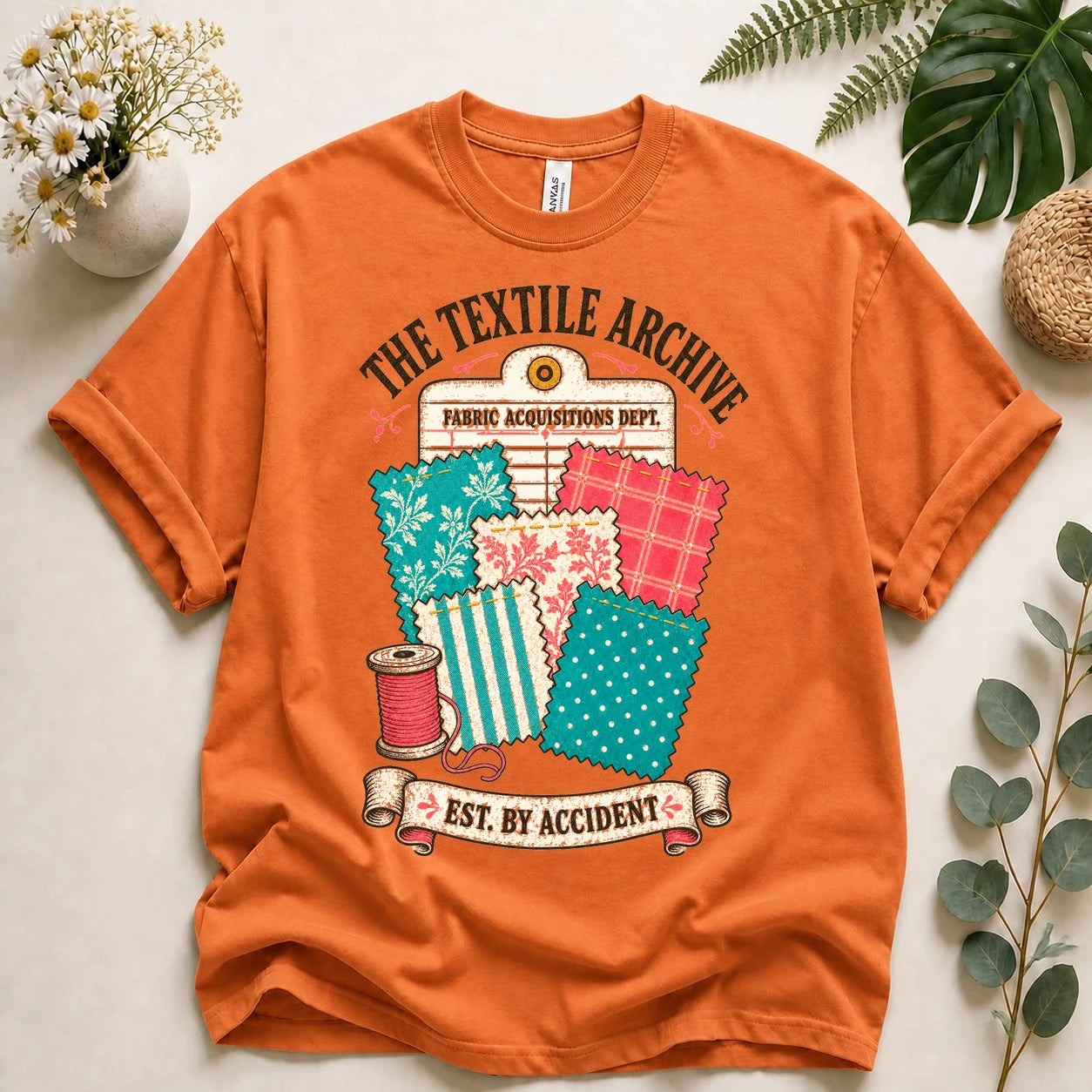 The Textile Archive Shirt – Funny Fabric Stash Quilting T-Shirt, Gift for Quilters & Sewists