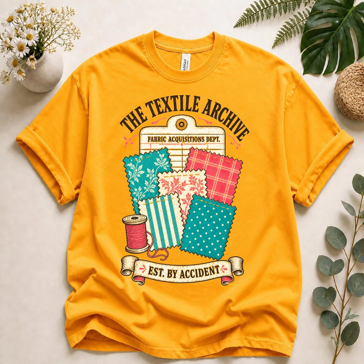 The Textile Archive Shirt – Funny Fabric Stash Quilting T-Shirt, Gift for Quilters & Sewists