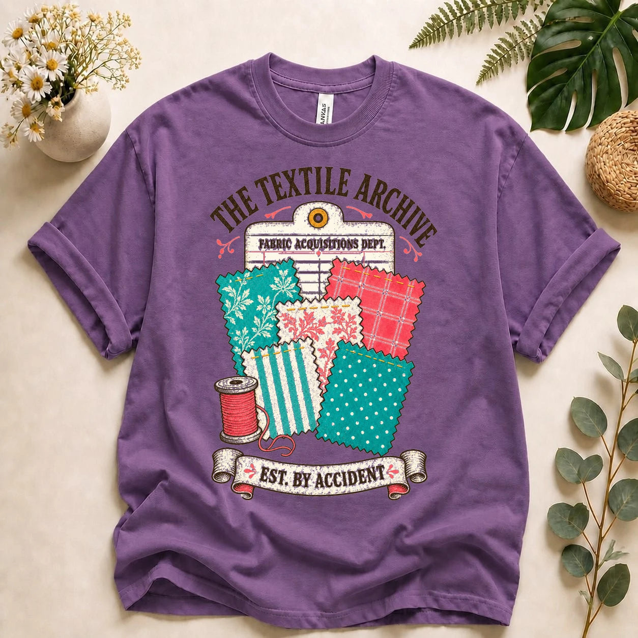 The Textile Archive Shirt – Funny Fabric Stash Quilting T-Shirt, Gift for Quilters & Sewists