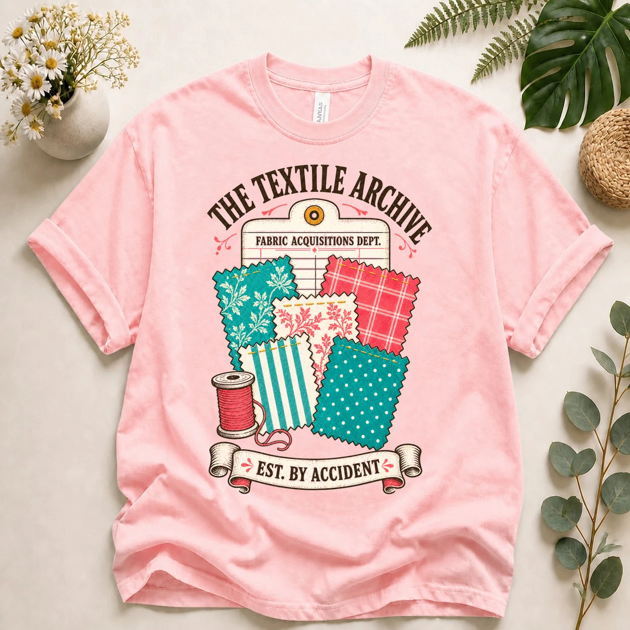 The Textile Archive Shirt – Funny Fabric Stash Quilting T-Shirt, Gift for Quilters & Sewists