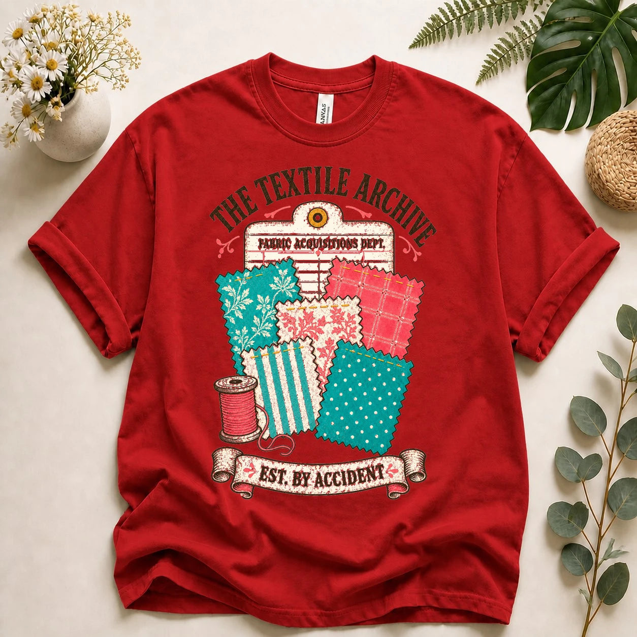 The Textile Archive Shirt – Funny Fabric Stash Quilting T-Shirt, Gift for Quilters & Sewists