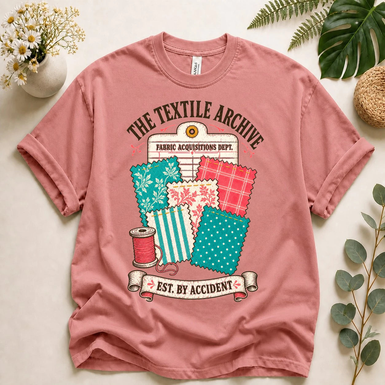 The Textile Archive Shirt – Funny Fabric Stash Quilting T-Shirt, Gift for Quilters & Sewists