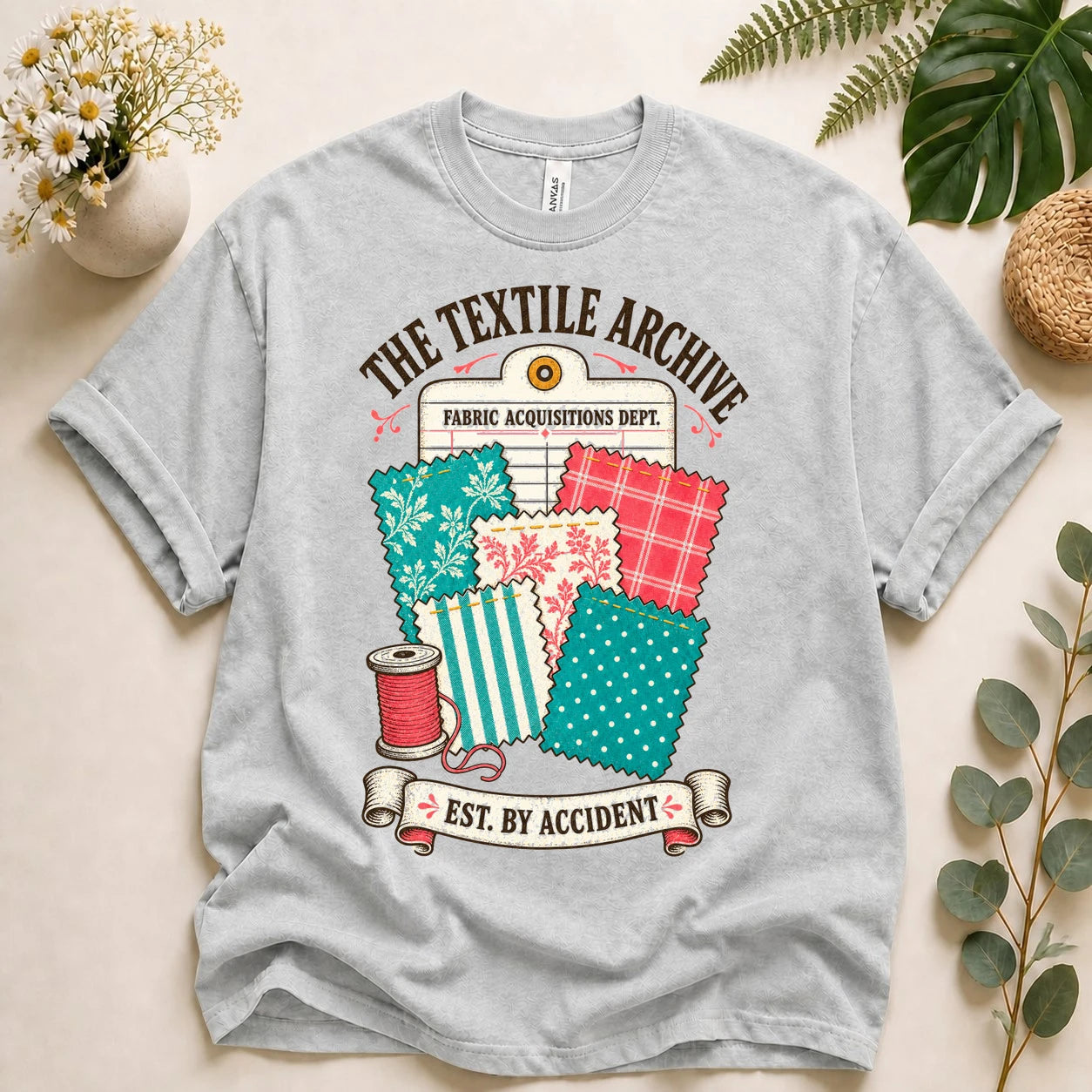 The Textile Archive Shirt – Funny Fabric Stash Quilting T-Shirt, Gift for Quilters & Sewists