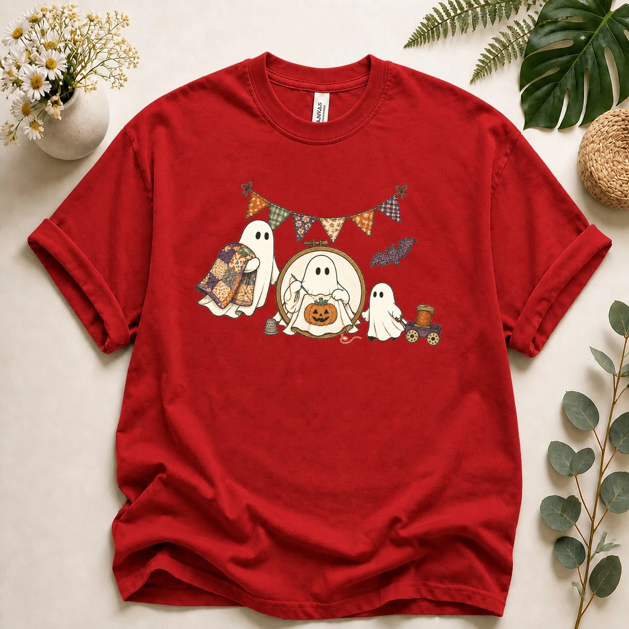 Halloween Quilting Ghost Shirt – Cute Spooky Sewing Tee, Quilter & Sewist Gift