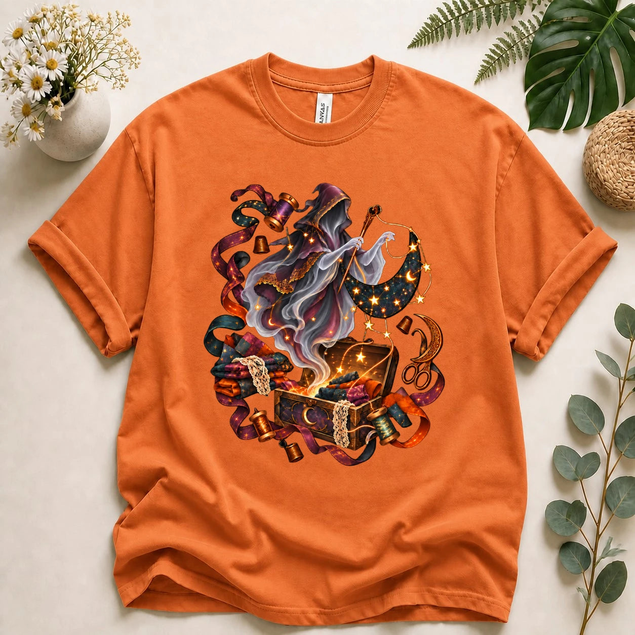 Ghost Seamstress – Celestial Sewing Lover Gift, Magical Quilter T-Shirt
