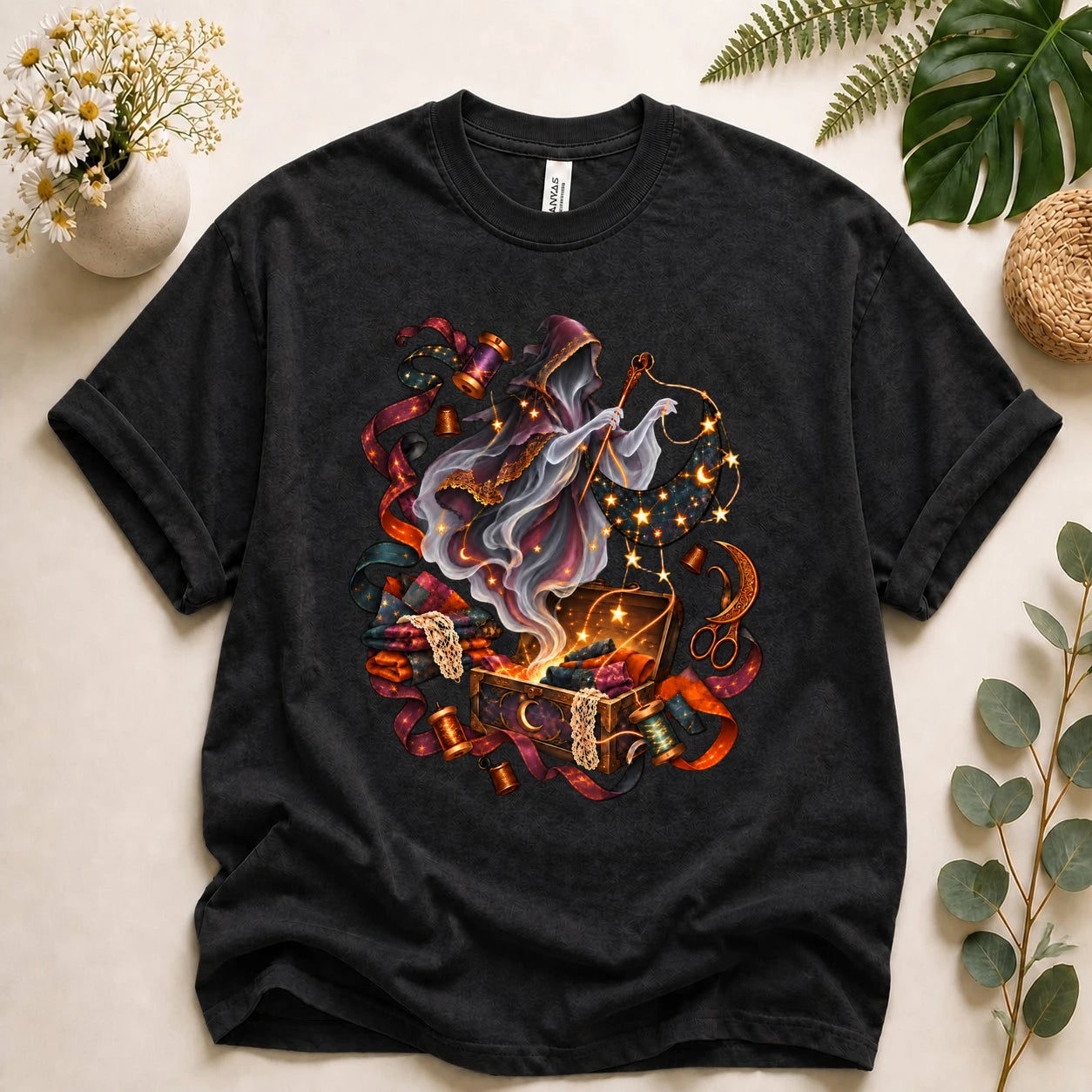 Ghost Seamstress – Celestial Sewing Lover Gift, Magical Quilter T-Shirt