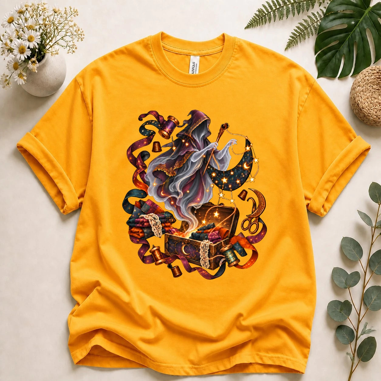 Ghost Seamstress – Celestial Sewing Lover Gift, Magical Quilter T-Shirt