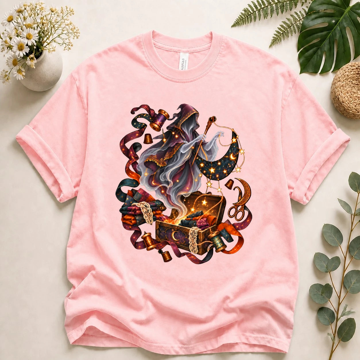 Ghost Seamstress – Celestial Sewing Lover Gift, Magical Quilter T-Shirt