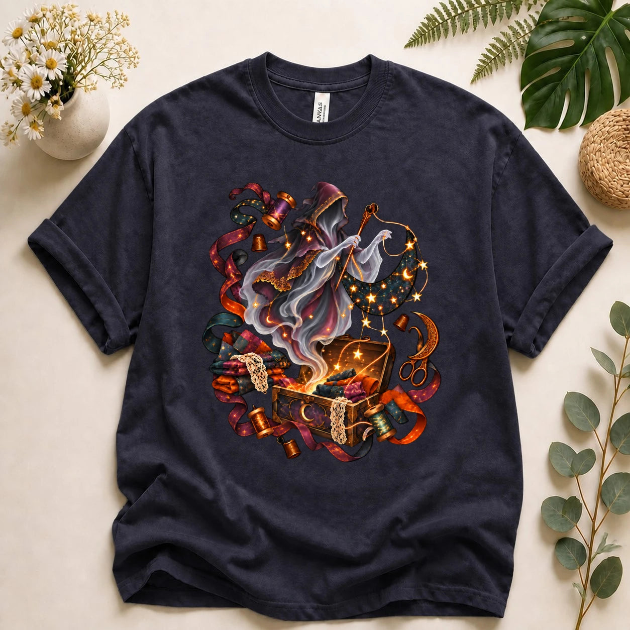 Ghost Seamstress – Celestial Sewing Lover Gift, Magical Quilter T-Shirt