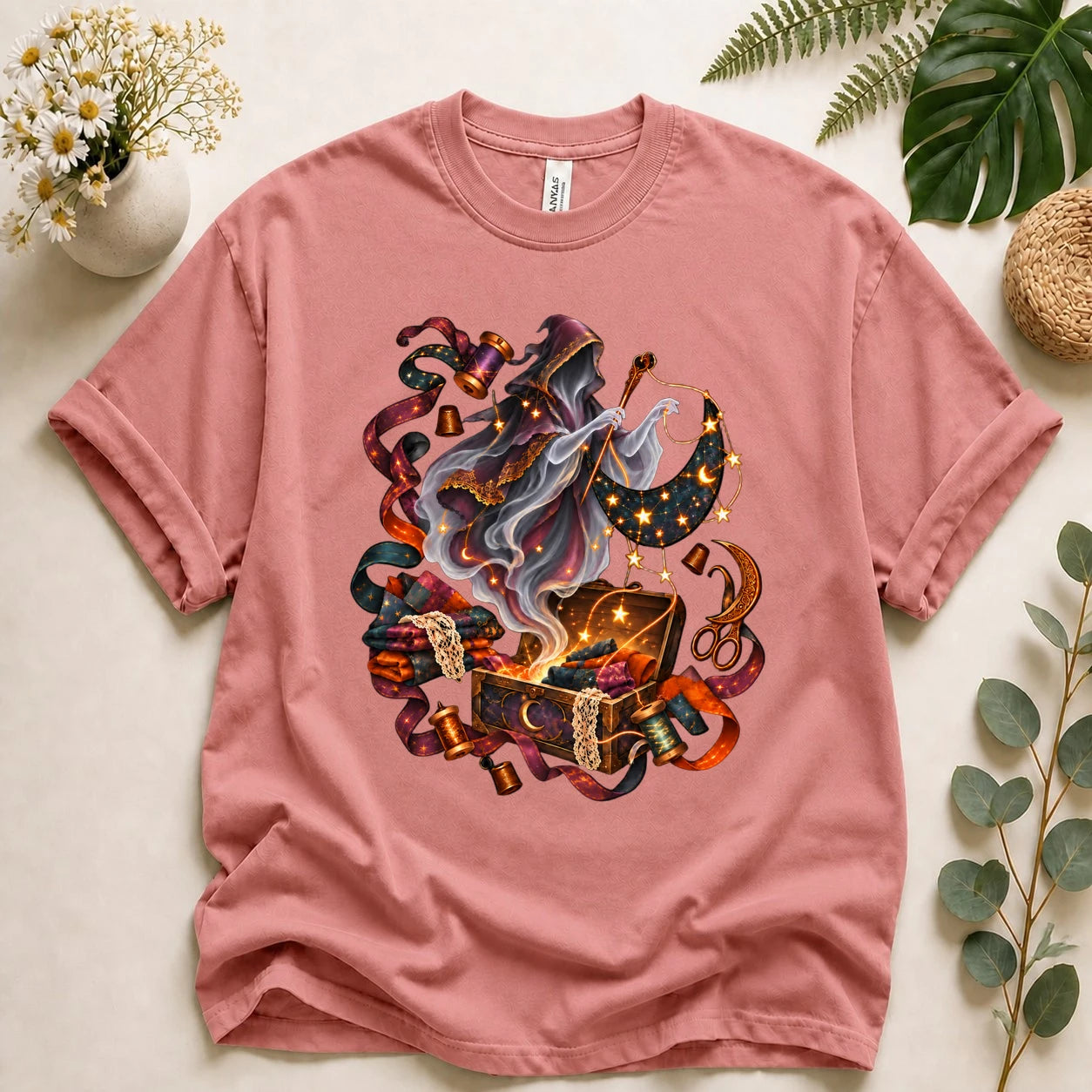 Ghost Seamstress – Celestial Sewing Lover Gift, Magical Quilter T-Shirt
