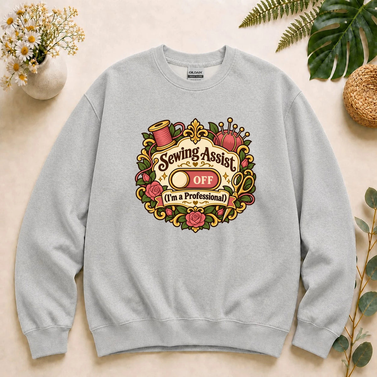 Sewing Assist Off Shirt, Cozy Gamer Sewing Tee, Funny Seamstress Gift, Professional Sewist Shirt, Gamer Girl Gift Sweatshirt